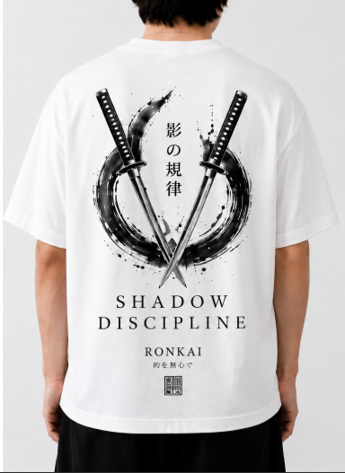 RONKAI - Shadow Discipline | Samurai Katana Oversized T-Shirt Unisex